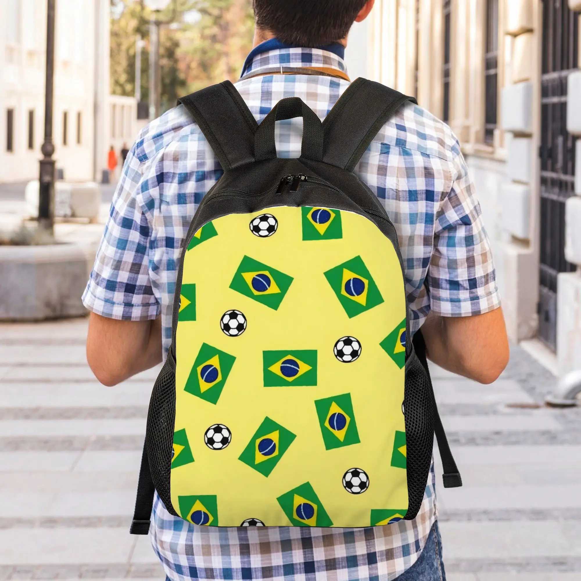 Back to school season Versatile Soccer Football Fan Merch 23 Daypack  Male Lady Storage Bag Backpack