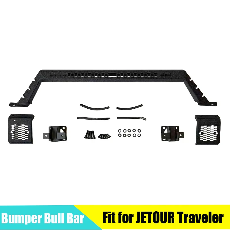 Car Front Bumper Bull Bar Fit for CHERY JETOUR Traveler T2 2023+ Modification Special Anti-collision Bumper Car Exterior Parts