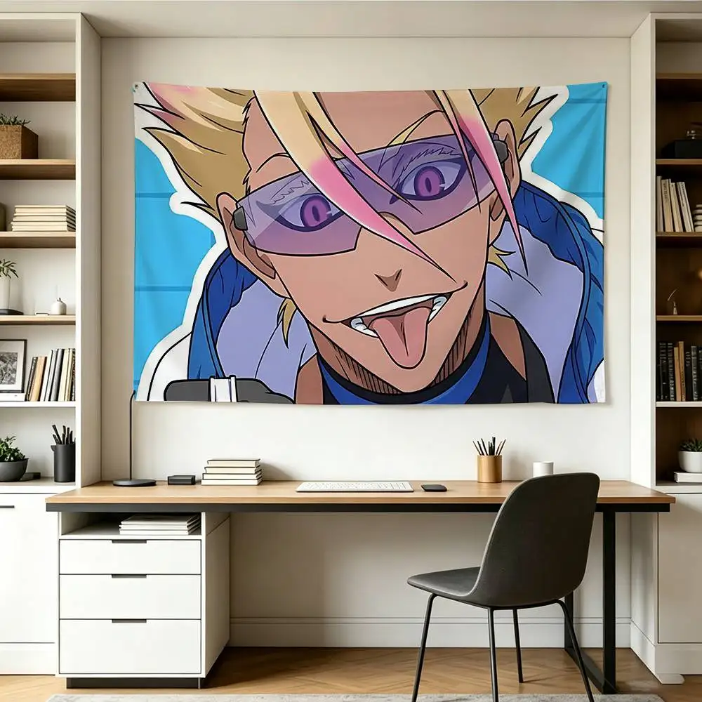 Blue Lock Character Ryusei S-Shidou Flags Wall Hanging Background Art Banner for Bedroom Home Outdoor
