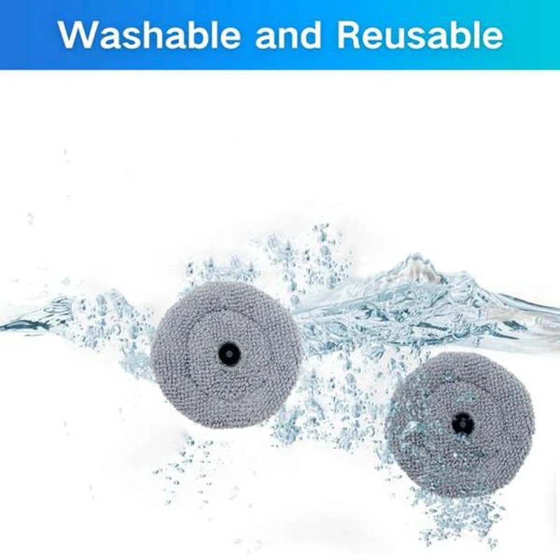 Okrągłe końcówki do mopa do Roborock S8 Maxv Ultra G20s odkurzacz Robot wymienne części zmywalne szmaty do czyszczenia