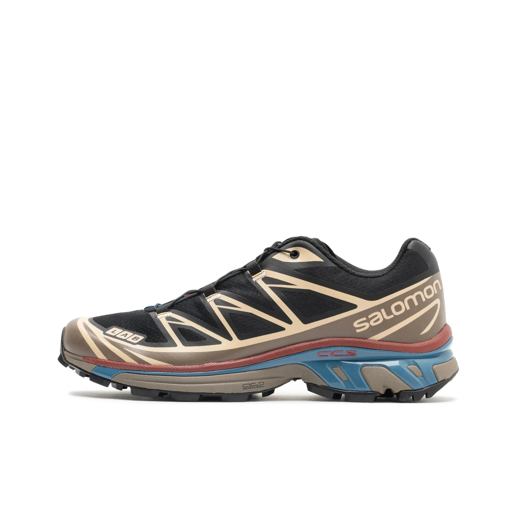 SALOMON XT 6 Low top Casual Trail Running Training City Commuting Running Shoes Unisex Black L47293800