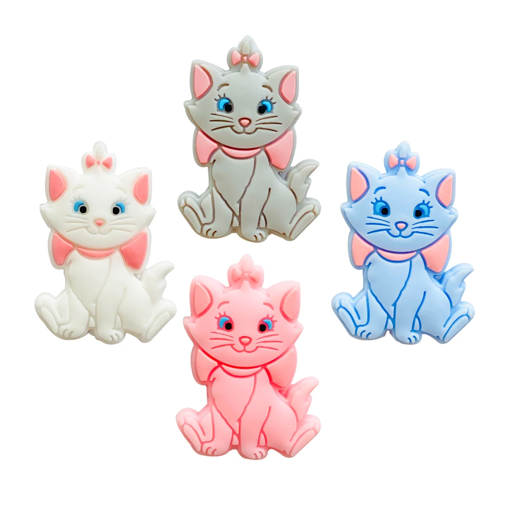 10pcs Mickey Minnie Mouse Dumbo Silicone Focal Beads DIY Pacifier Chain Clips Beads Pen Toy Jewelry Accessories image 3