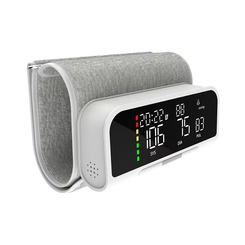 English Voice Arm  Rechargeable Long Time Use Medical Blood Pressure Monitor Digitial LCD Large Screen Sphygmomanometer