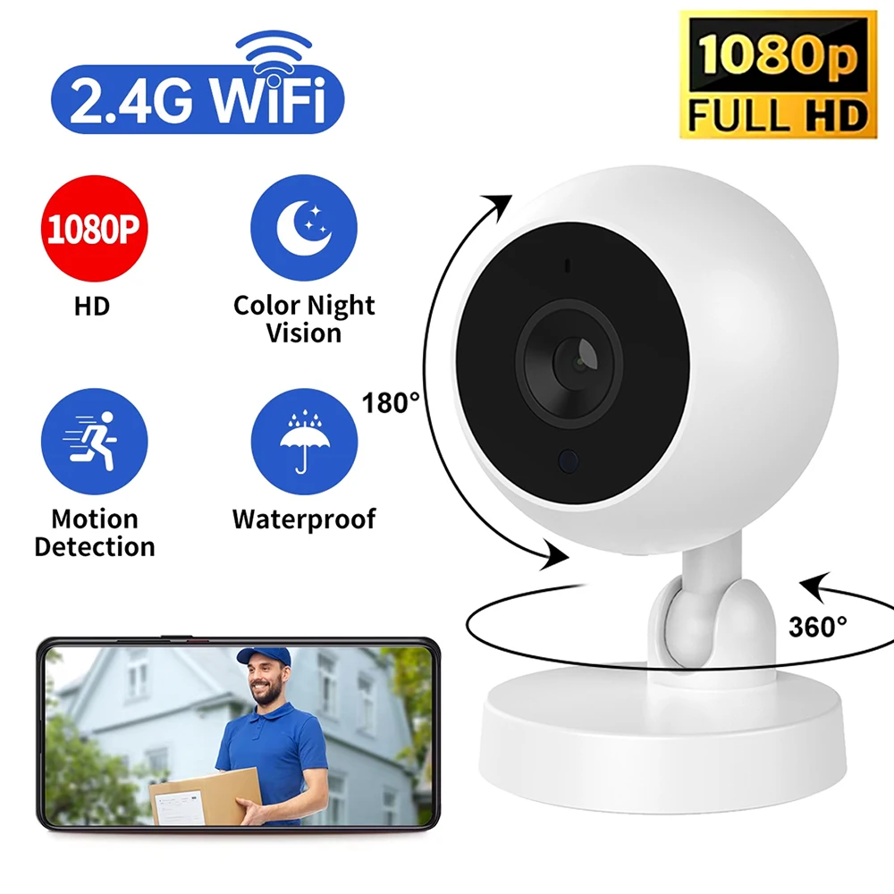 1080P IP WiFi Camera Surveillance Security Baby Monitor AI Human Tracking Cam Automatic Night Vision CCTV Indoor Video Camera