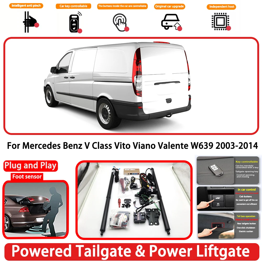 for Mercedes Benz V Class Vito Viano Valente W639 2003-2014 OEM Auto Powered Tailgate Power Liftgate Rear Trunk Opener System