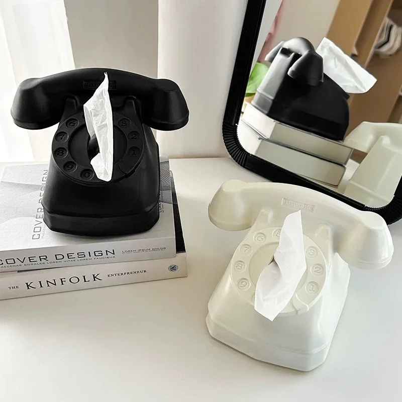 Neue Modische Kreative Telefon Papier Box Tee Tisch Desktop Dekoration Einfache Servietten Lagerung Papier Box