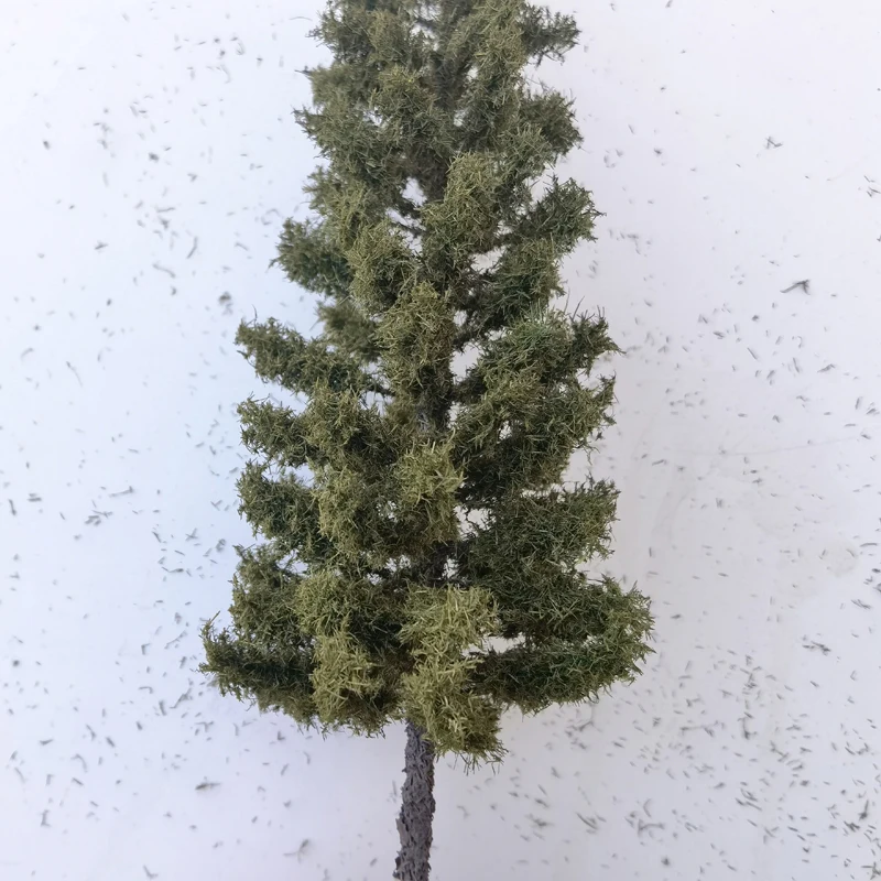 FunTrying เดิมจําลองกองทัพสีเขียวผงต้นไม้รุ่นหญ้าผงทรายตารางแพลตฟอร์มฉากสงครามตกแต่งรถไฟรถไฟเค้าโครง