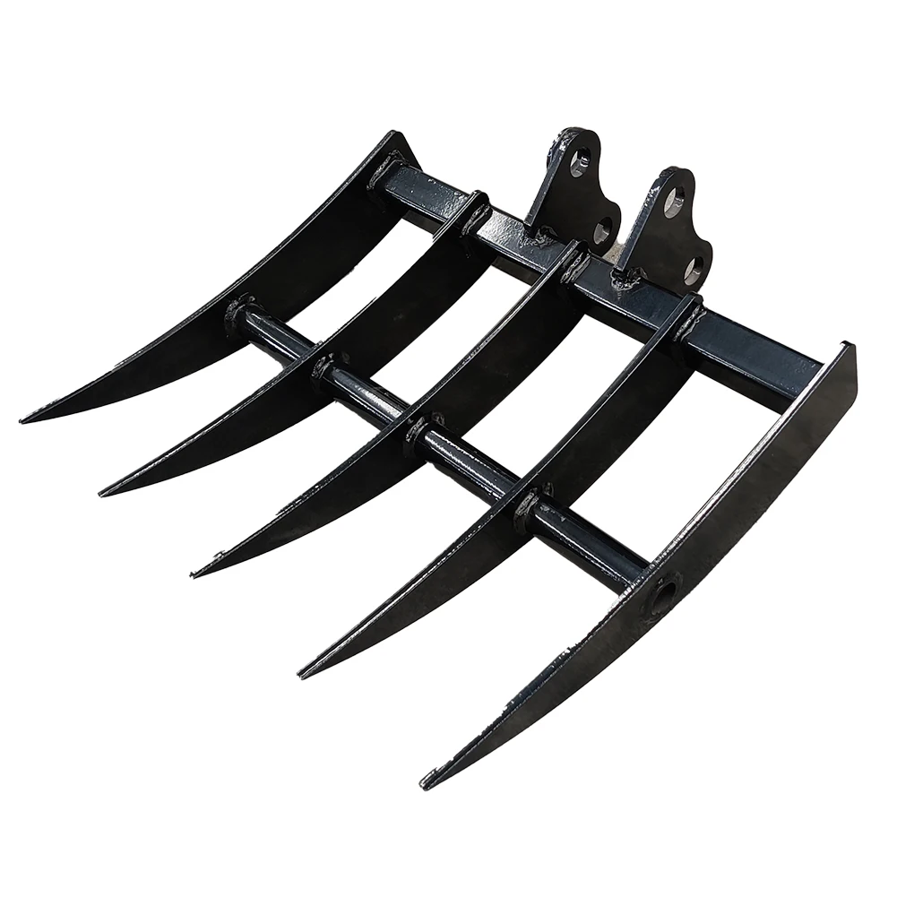 Economical Mini Digger Hydraulic Attachments Auger Bit Tilt Bucket Rock Bucket Rotating Log Grab for Earthmoving