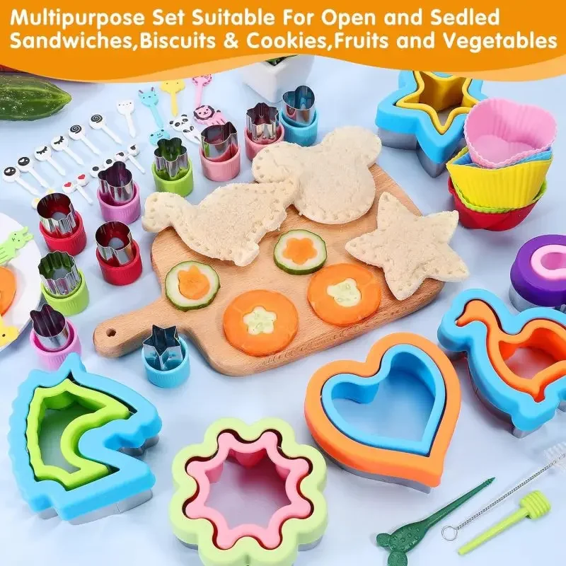 

58pcs Molds, Amazon Hot Selling Sandwich Mold Set Cartoon Mold Bread Cutting Mold Baking Tool Easy to Clean, Safe and Hygienic