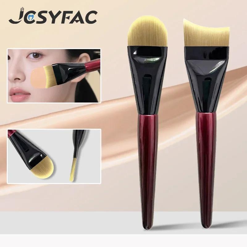 Ultra Thin Foundation Brush Hair Face Contour Brush Flat Contour Brush Blending Foundation Cream Makeup Brushes