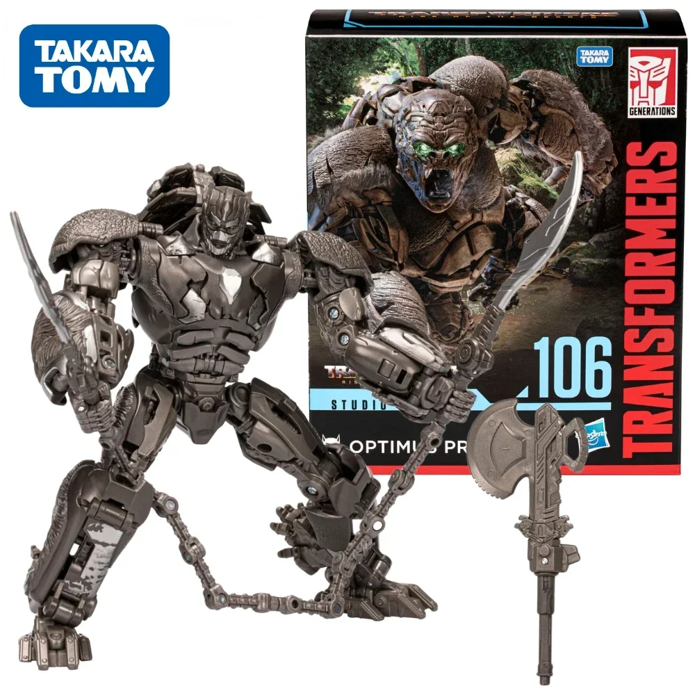 ในสต็อก TAKARA TOMYTransformers Rise of The Beasts Studio Series SS106 Optimus Primal Leader Class Action Figure ของเล่นของขวัญ