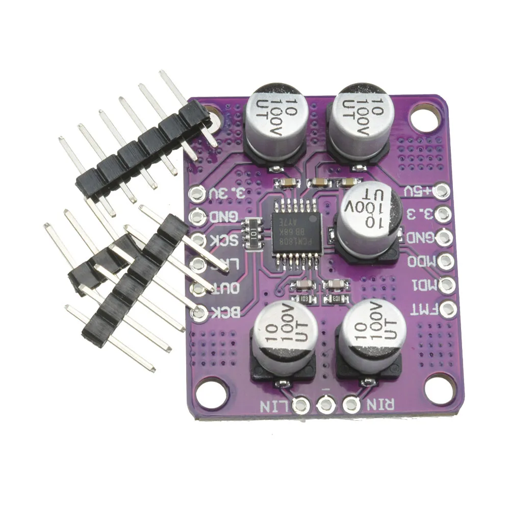 PCM1808 105dB SNR Audio Amplifier Board Stereo ADC Single-Ended Analog-Input Decoder 24bit Amplifier Board Player Module