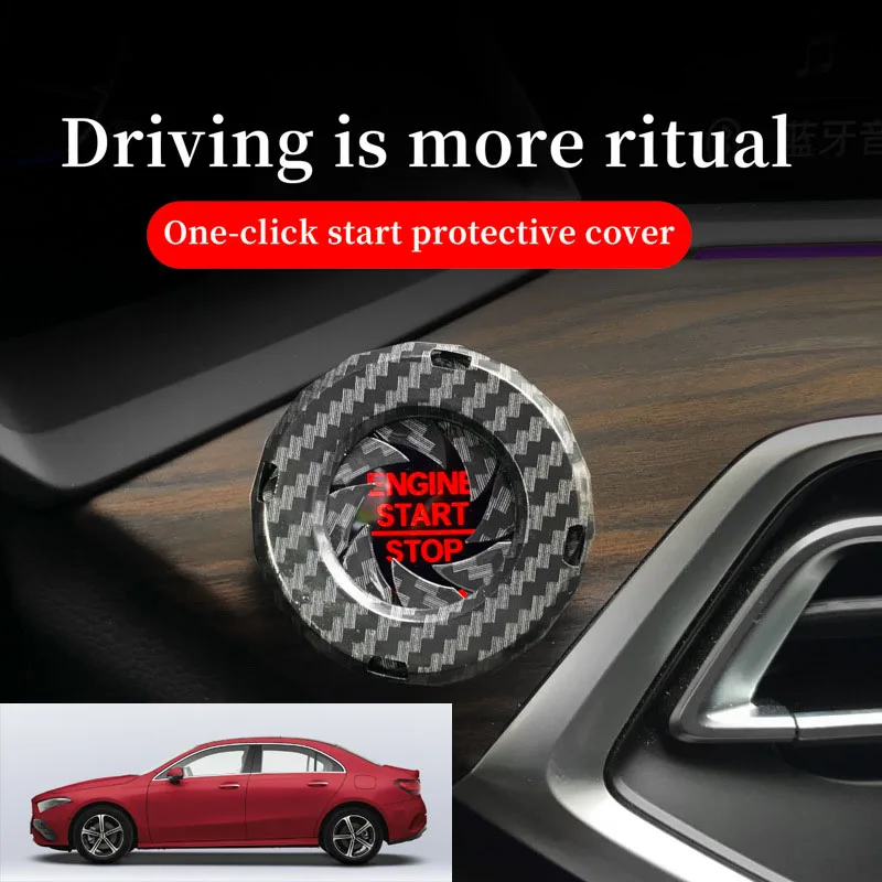 FOR Mercedes Benz Car one-button start decorative ring knob-type decorative cover ignition device switch hidden protective cover
