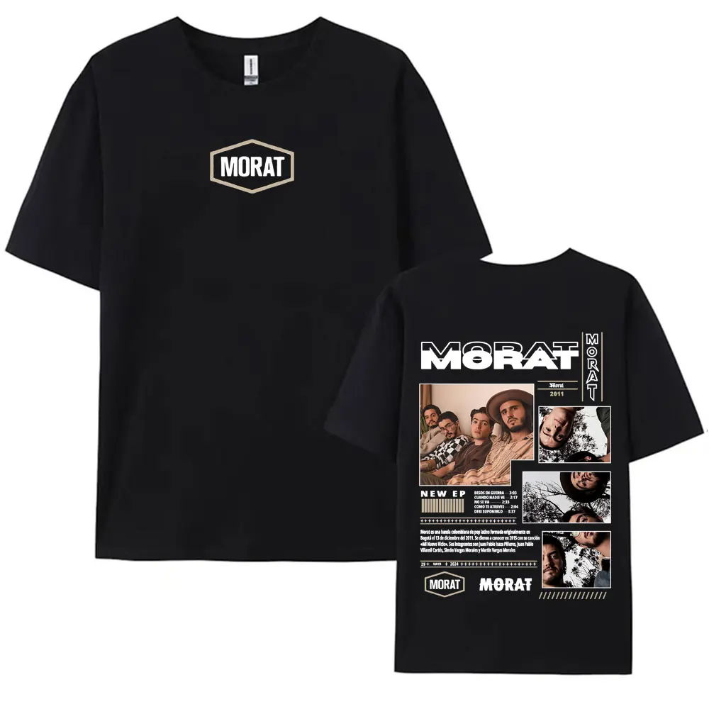 Rock Band Morat New Album 2025 Tour T-shirts Men Women Vintage 90s Fashion Hip Hop Punk Short Sleeve 100% Cotton Casual T Shirt