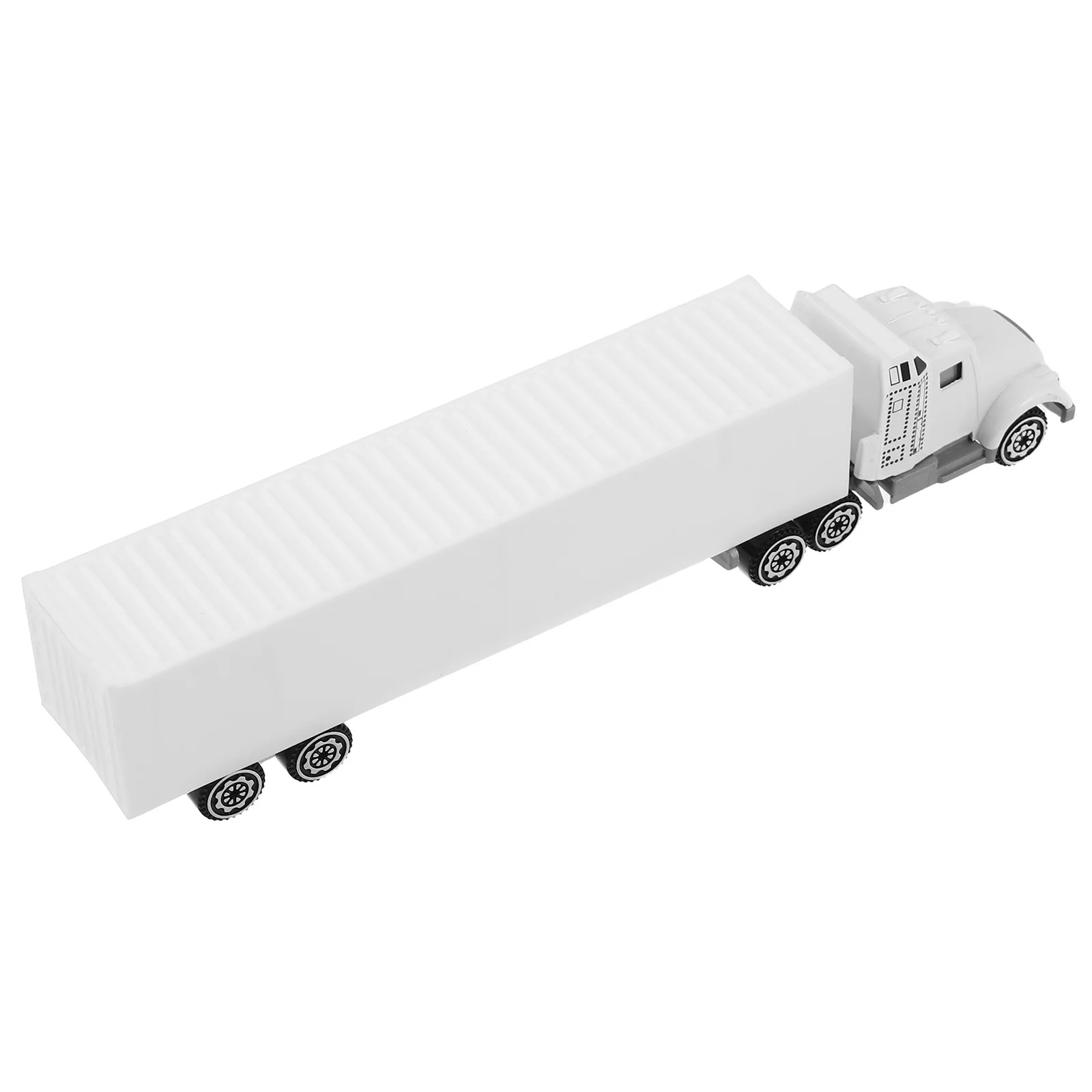 

Alloy Container Truck 19.5Cm Diecast Semi Truck For Kids Durable Transport Carrier Vehicle With Steering Function Trucks
