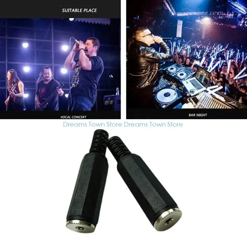 HX6A 2PCS 2.5mm Stereos Sound Sockets 2 Contact Octagonal With Plastic Case for Universal Device Compatibility