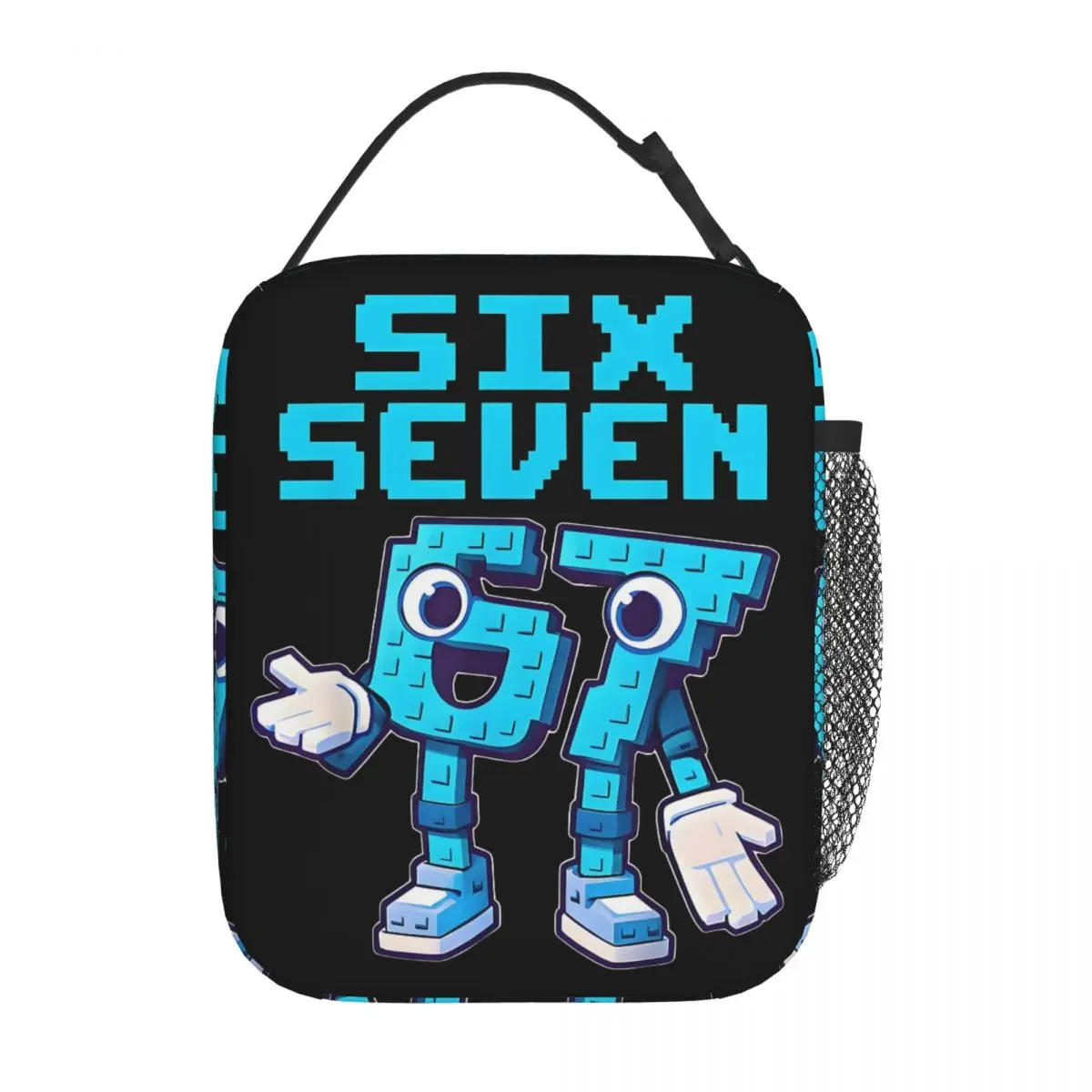Custom Brainrot Six Seven Italian Insulated Lunch Bag for Women Portable 67 Gaming Meme Thermal Cooler Bento Box School