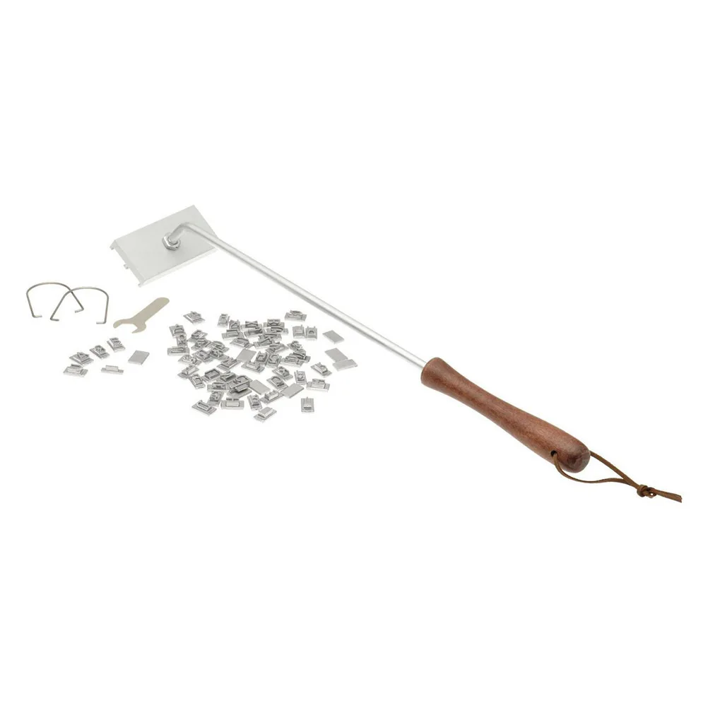 

Bbq Barbecue Branding Iron Tool Silver 55 Letters Loop Storage Bag for Steak Burger Meat Bbq Barbecue Branding Iron Tool