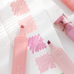 4 Color Highlighter Pen Fine Flash Markers Painting Maker For Scrapbook Diary Journal Student Kids Stationery Supplies