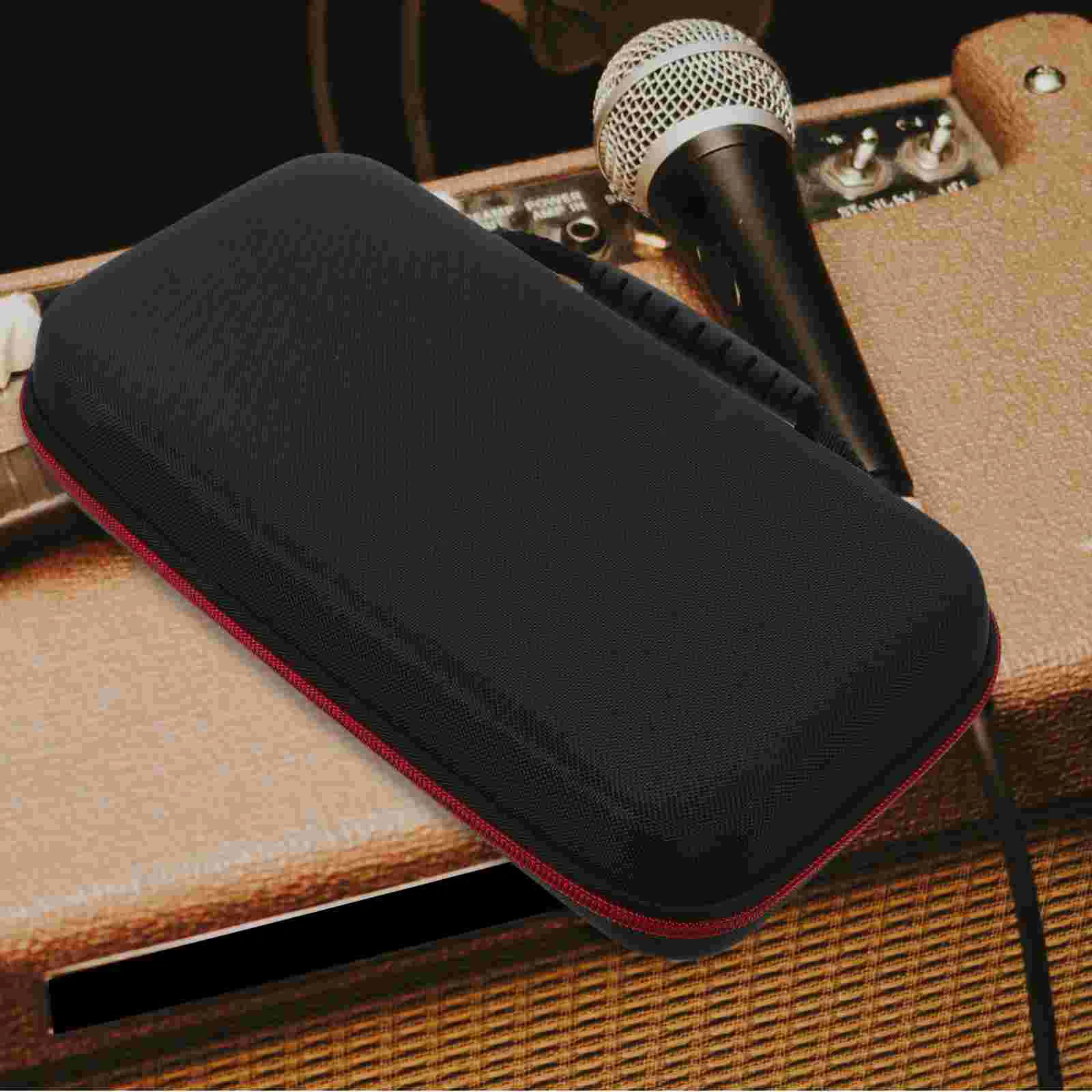 

Hard Case with Foam Microphone Storage Bag Travel for Electronics Digital