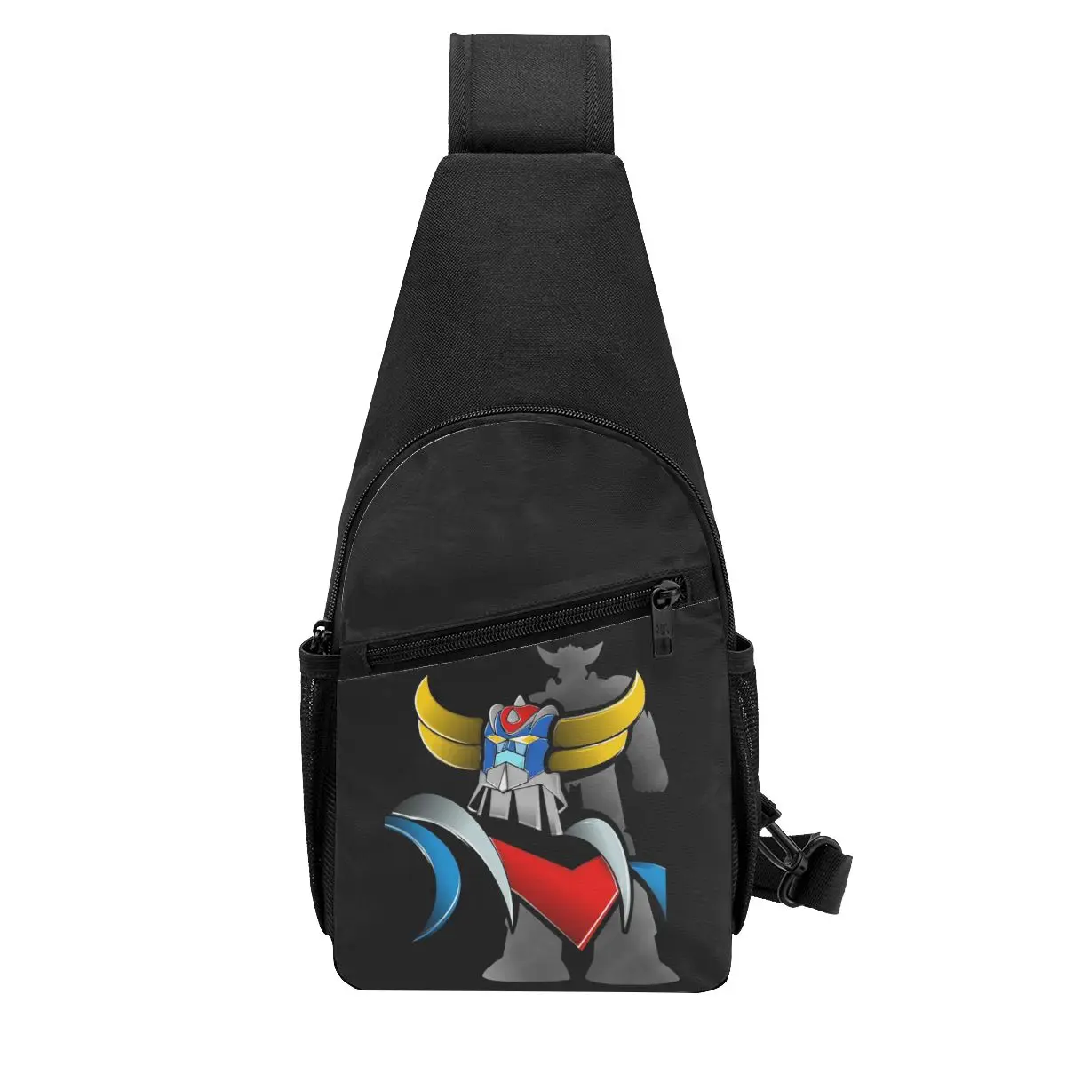 Mazinger Z Goldorak Actarus Grendizer Mask Chest Bag Men Sling Crossbody Backpack Chest Bag Travel Hiking Daypack Shoulder Bag