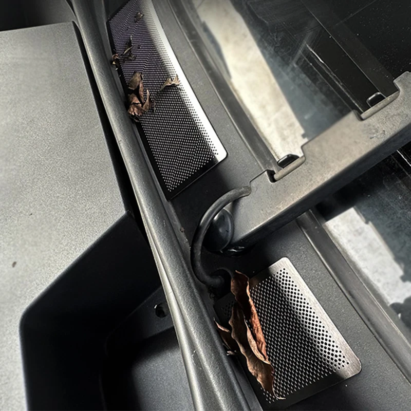 ل GAC GS8 II Trumpchi GS8 2024 2025 غطاء محرك السيارة الأمامي غطاء مضاد للحجب مادة من الستانلس ستيل شبكة حماية #3