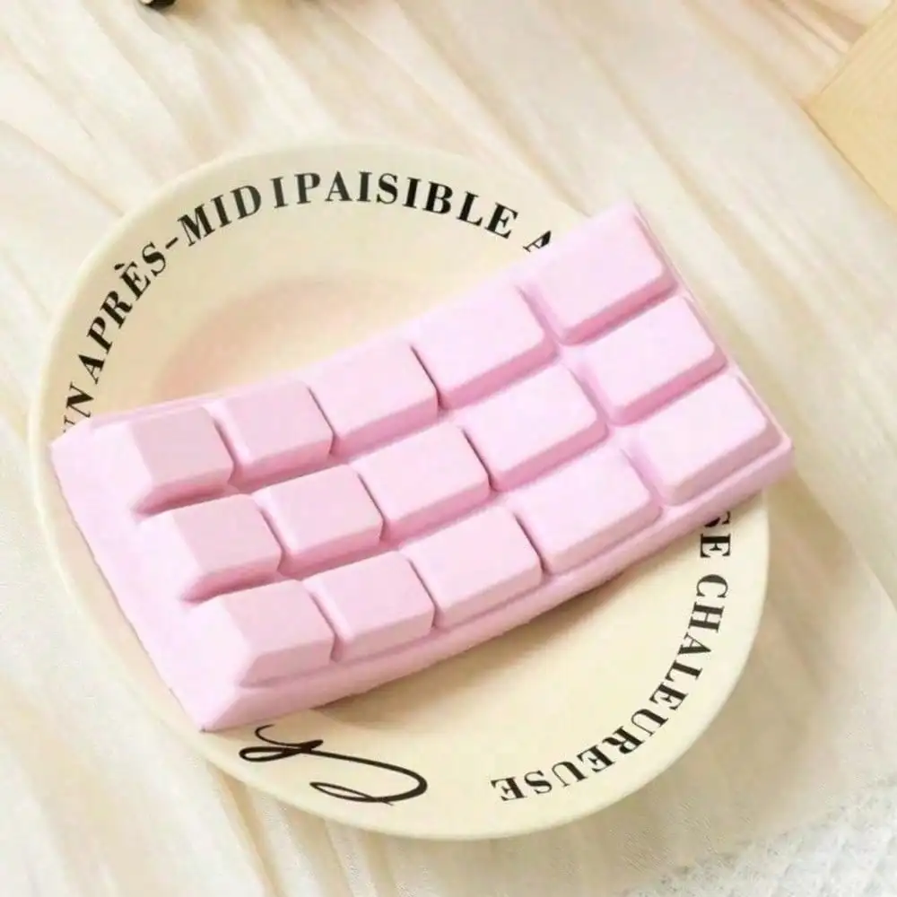 Realistic Chocolate Squishy Fidget Toy Soft Hand Squeeze Sensory Toy Anti-Anxiety Office Desktop Decor Novelty Daily Leisure Gadget Gift For Teens Adults