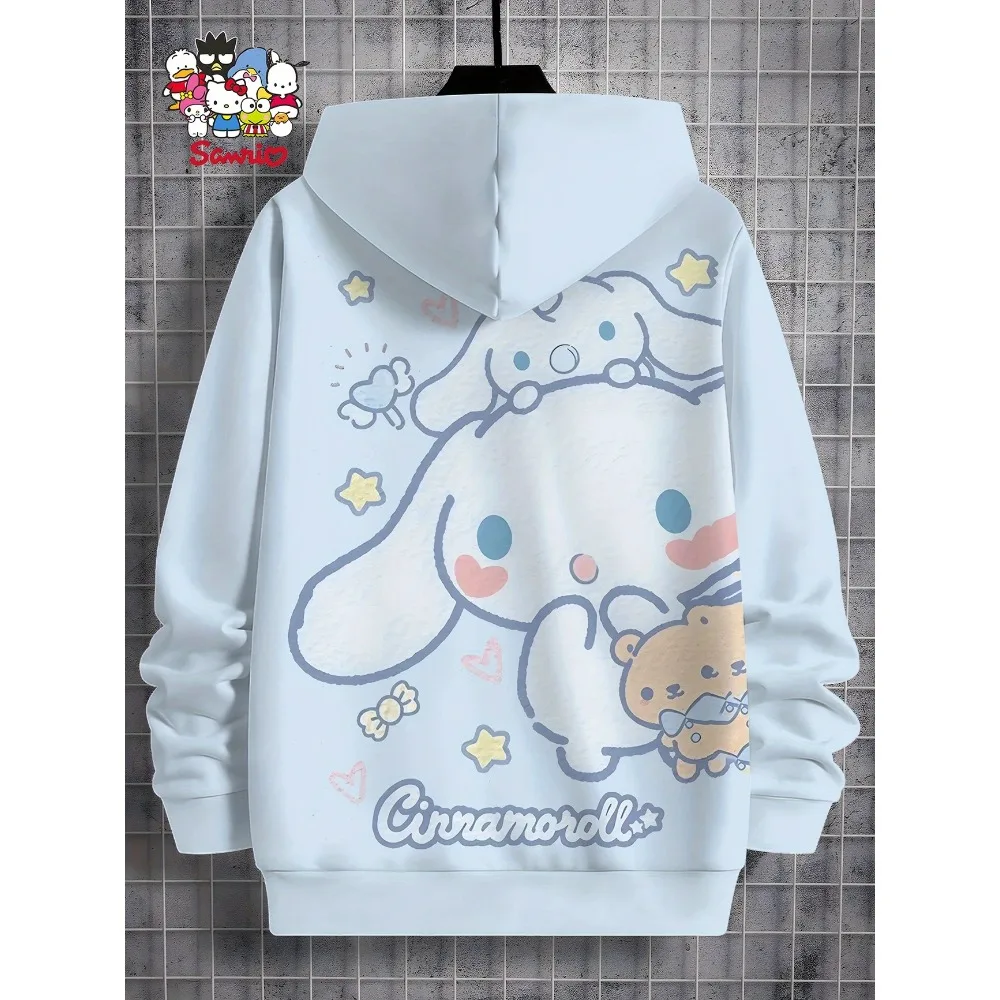 لطيف الكرتون هوديي سينامورول طباعة البلوز لربيع الخريف الشتاء الدافئة ارتداء اليومي هوديي #2