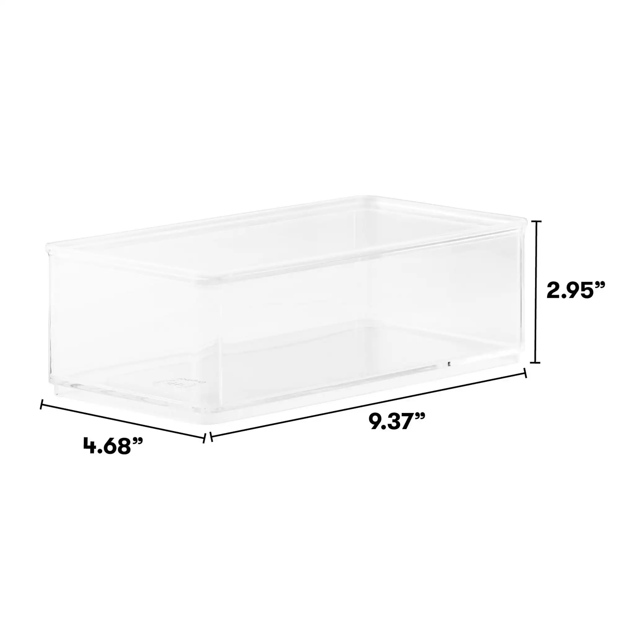 The Home Edit 8 Piece Multipurpose Edit, Plastic Storage Organizing System, Clear