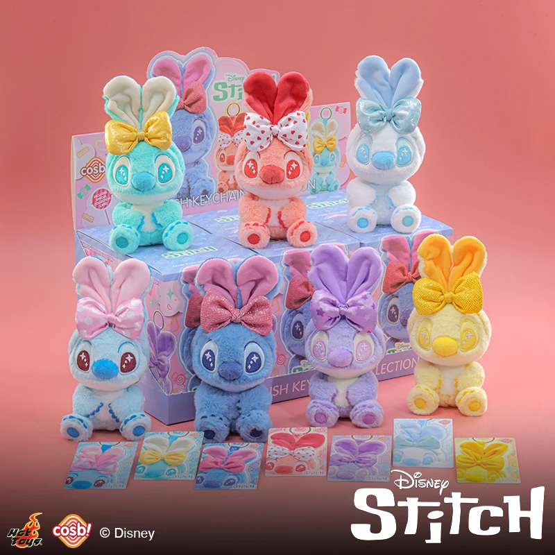 

Authentic Disney Stitch Candy Stitch Cosbi Pendent Ornament Blind Box Toys Anime Figures Stitch Rainbow Series Pendent Decor Gif