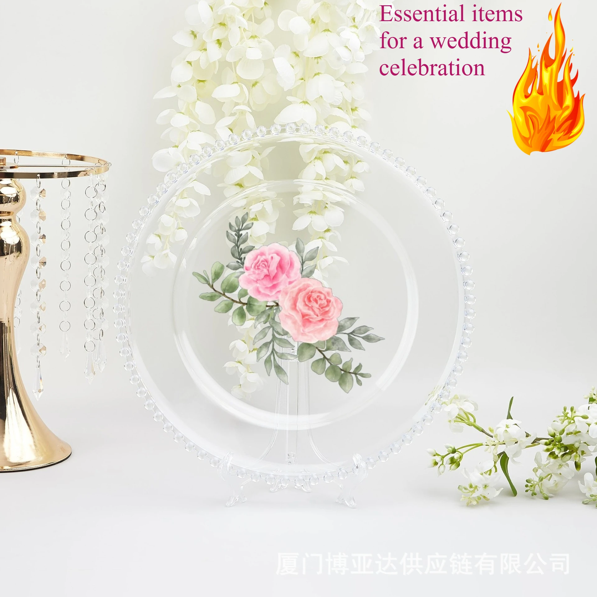 

Свадебные бусины для декора стола, прозрачные пластиковые драгоценные камни для центральной рамки, объемное украшение для вечеринки