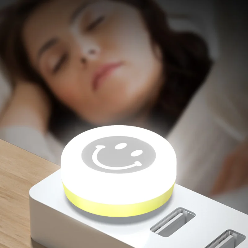 Power Bank USB Eye Protection LED Night Light dormitorio Computer Mobile Power Charging Head camera da letto Night Light