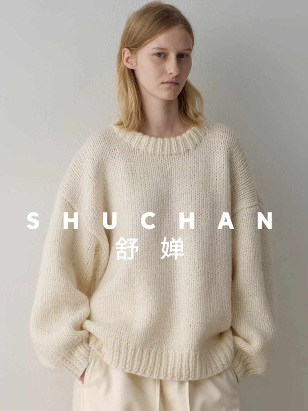 

Женский свитер из 100% шерсти, осень-зима 2022, новый высококачественный утолщенный вязаный свитер с ленивым ветром, пуловер