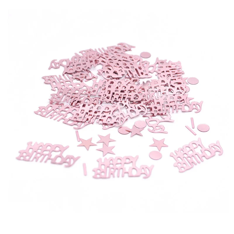 Confeti dorado de feliz cumpleaños, confeti de lentejuelas con números de 18, 30, 40, decoración para fiesta de cumpleaños y aniversario, decoración dispersa de mesa de boda