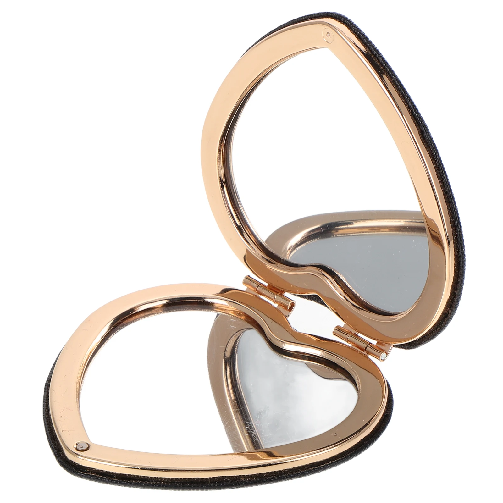 

Heart Shaped Mirror Compact Foldable Purse Mirrors Portable Makeup Dual Sided Magnifying Small For Bags