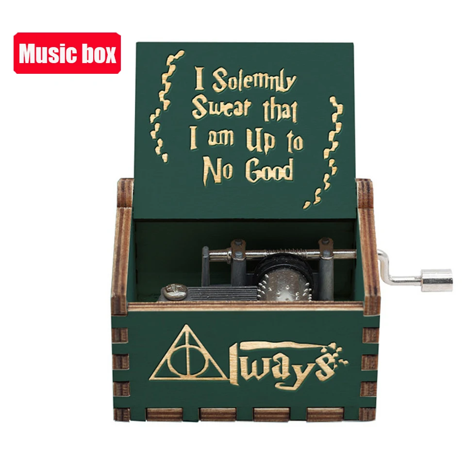 حار العتيقة منحوتة خشبية كرنك اليد بوتر صندوق تشغيل الموسيقى الشكل عيد الميلاد هدية عيد ميلاد 2025 رائجة البيع