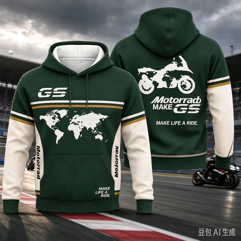 GS Adventure Motorrad Hoodie Motorcycle Enthusiast Pullover Outdoor Riding Casual Fashion Long Sleeve Sweatshirt for Riders