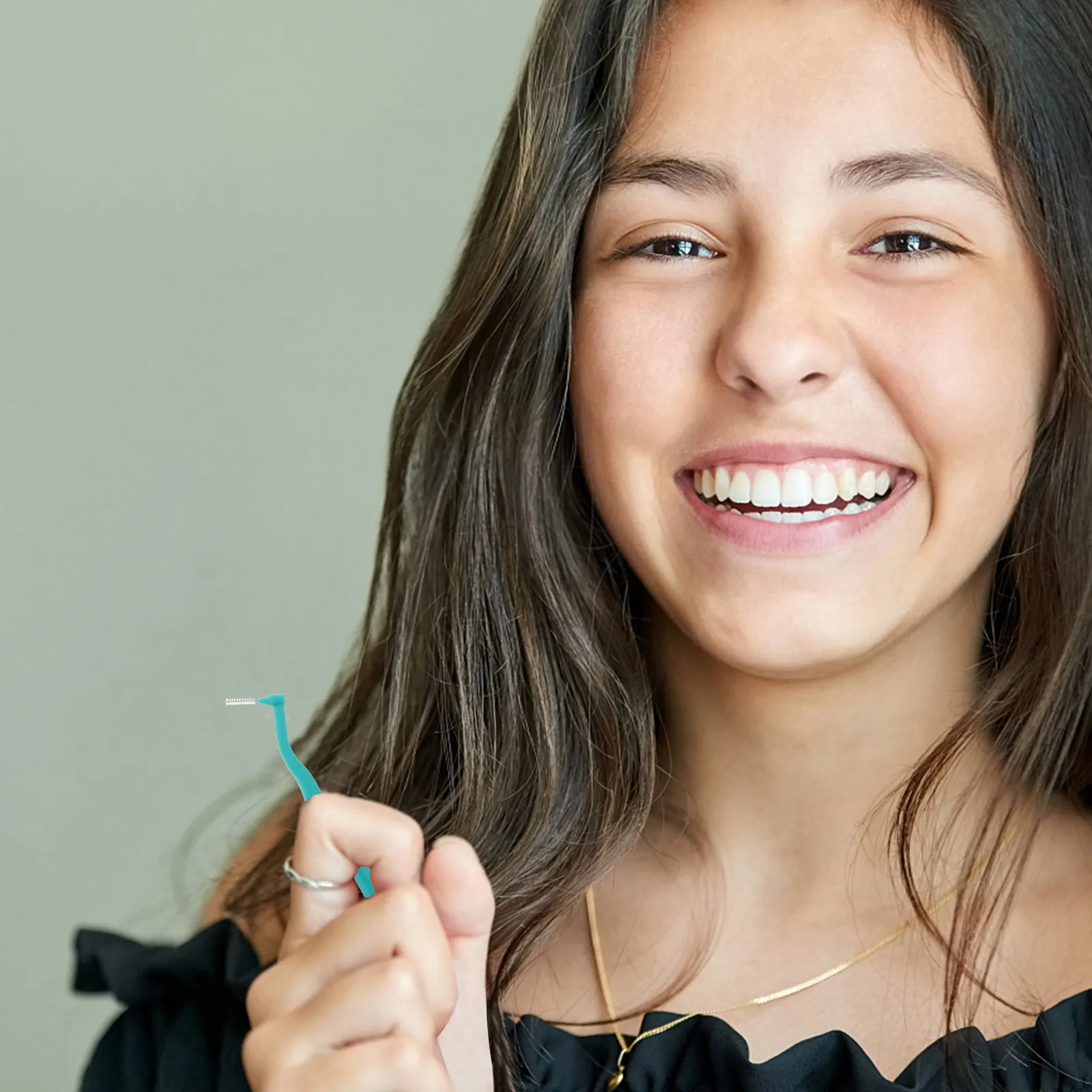 

Набор из 20 портативных межзубных щеток для брекетов, L-образные зубочистки-щетки для чистки зубов, дорожный набор для ухода за полостью рта, зубная щетка