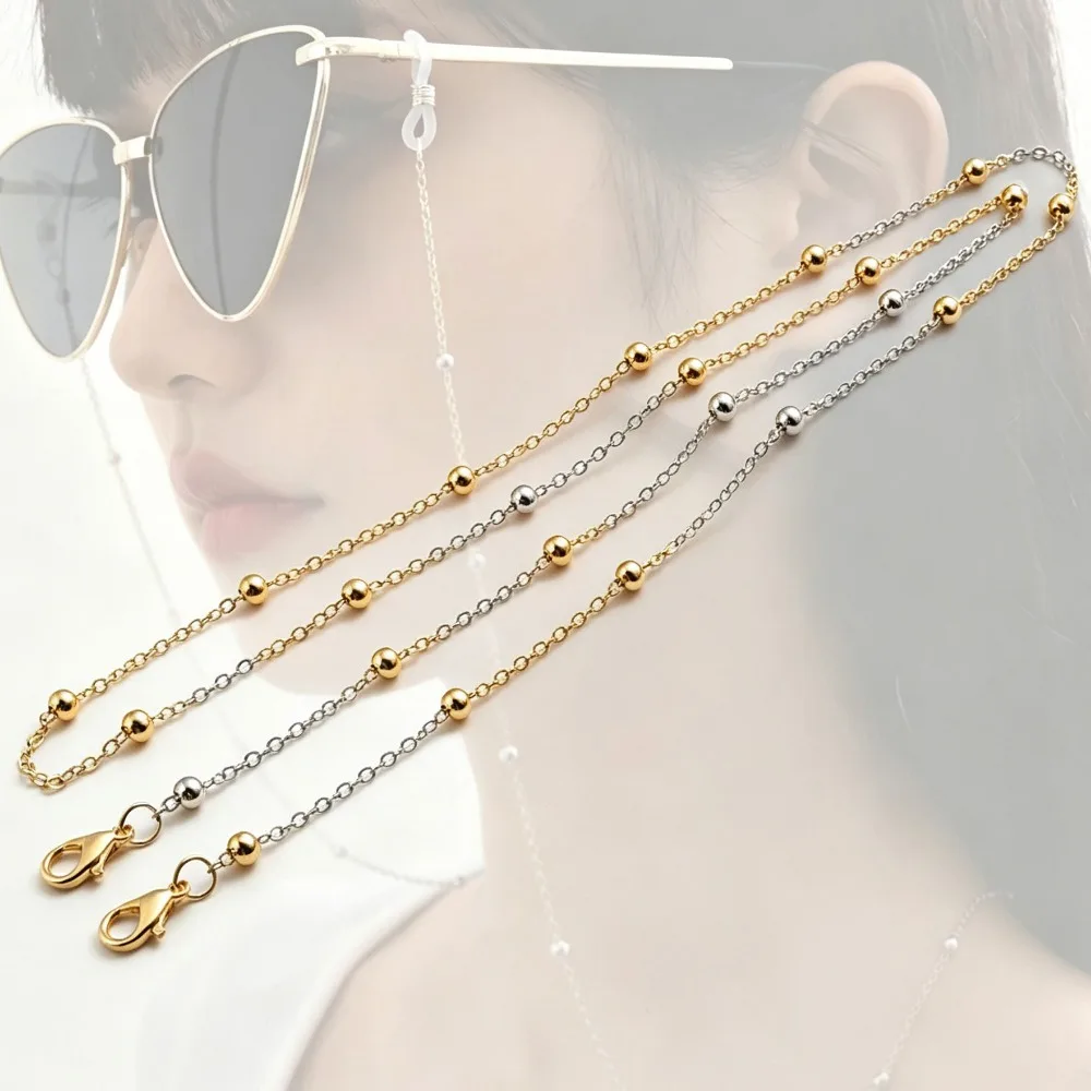 Women Girl Summer Handmade Beaded Glasses Chain Multifunction Sunglasses Lanyard Mask Holder Strap Travel Outdoor Accessory Gift