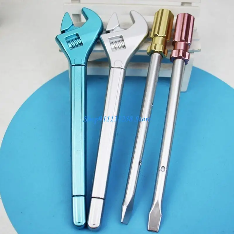 G88D 12Pcs Novelty Gel Pen Screwdriver Wrench Shaped Gel Pen Funny Writing Pen for Student Boy Girl Class Reward
