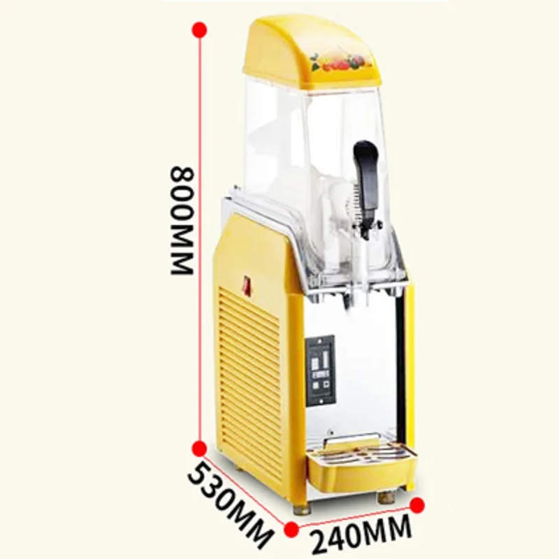 آلة طين الثلج بأربعة خزانات 48L آلة جرانيتا للعصائر 1100 وات آلة ذوبان الثلج صانع المشروبات الباردة