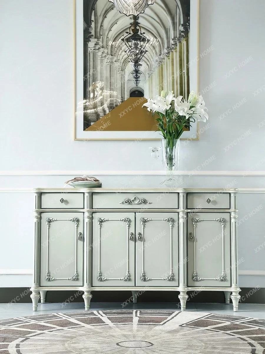 

Шкаф-буфет EE Lux из резного дерева в стиле ретро для виллы, настенный шкафчик