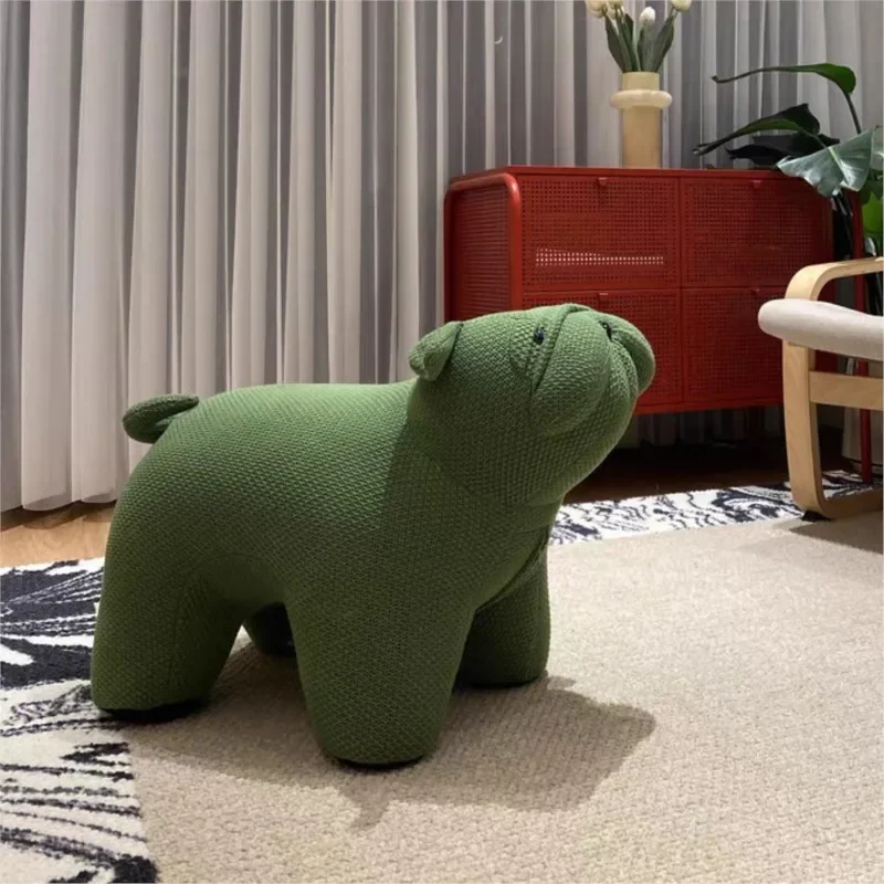 

Sharpei Dog Sitting Stool Creative Animal Stool Light Luxury Living Room Ornaments Sofa Housewarming Gift Children Celebrity