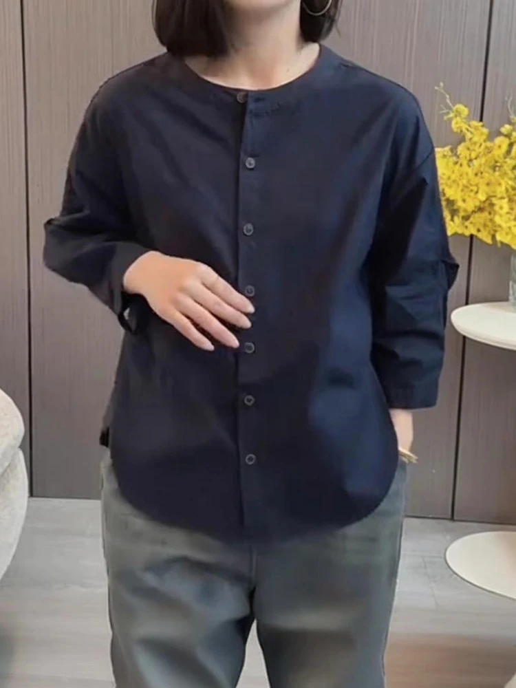 

Модный уникальный женский топ с длинным рукавом и круглым вырезом, свободного кроя, повседневный, удобный, осенний, незаменимый.