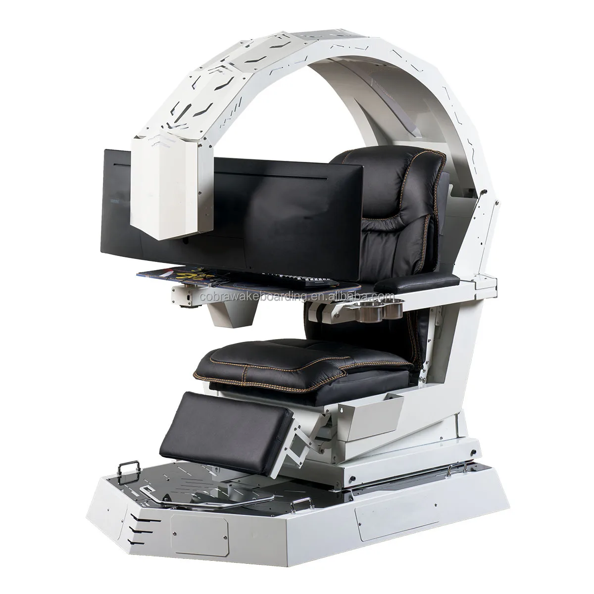 IW-R1 Zero Gravity  Reclined Workstation Chair IW IR GIMI COCKPIT for Gaming, Works Triple Monitor Tilting Rig VR Imperator