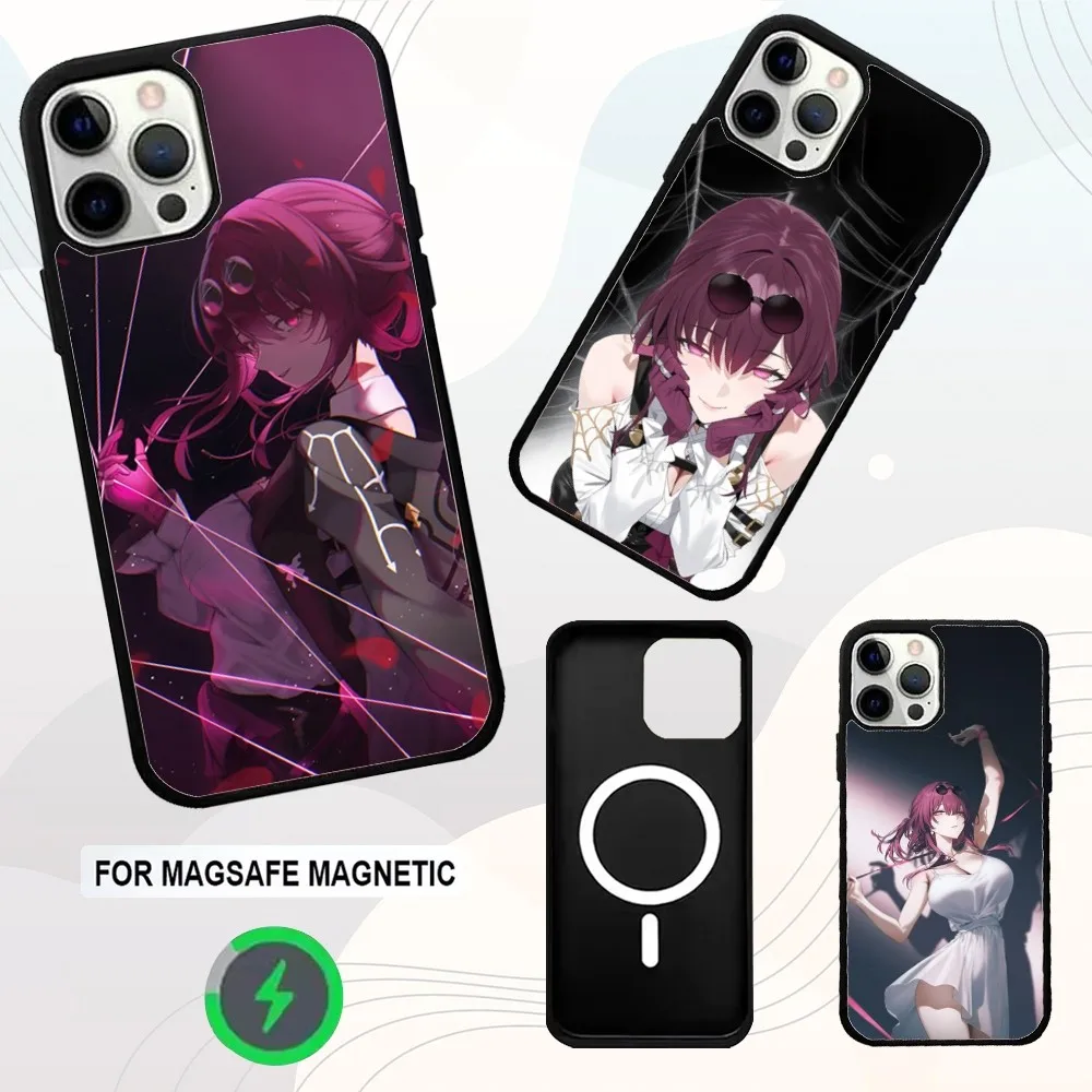 

H-Honkai star rail kafkas Phone Case For iPhone 16e,16,15,14,13,12,11,Plus,Pro,Max,Mini Magsafe Magnetic Wireless Charging