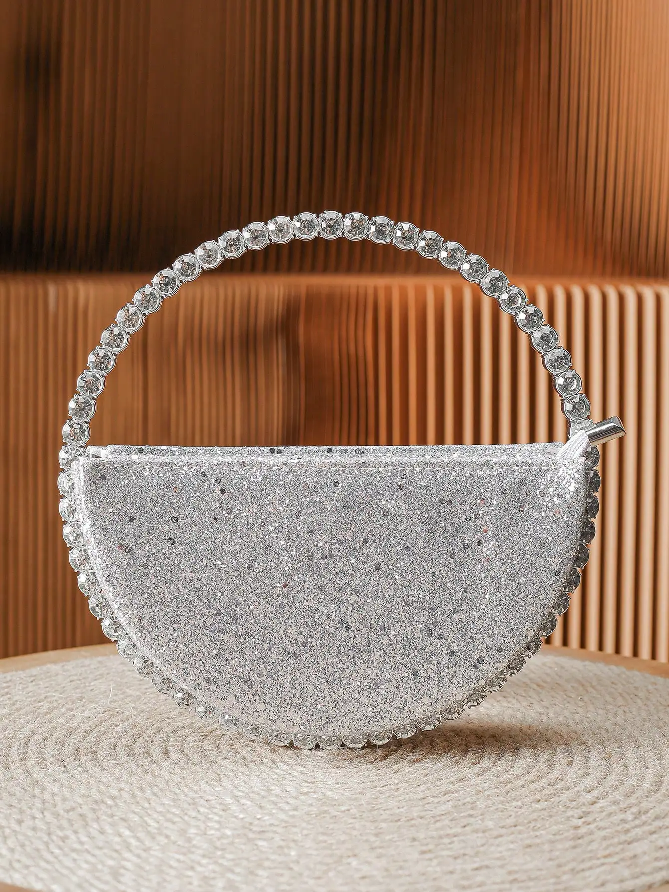 Elegant Rhinestone Novelty Bag, Classic Banquet Clutch Purse, Women\'s Formal Evening Handbag For Party Wedding