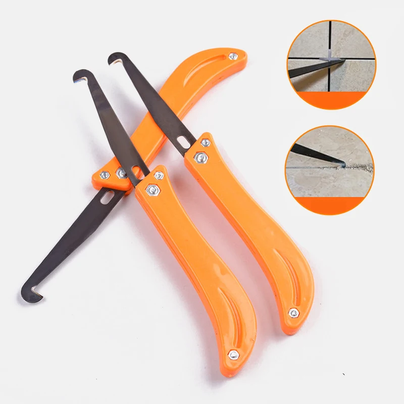 Professional Cleaning and Removal of Old Grout Hand Tools Tile Gap Repair Tool Hook Knife Tungsten Steel Joint Notcher Collator