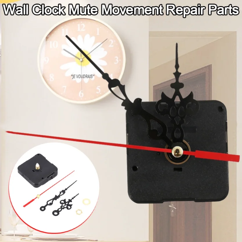 Clock Mechanism Silent Quartz Movement Machine Wall Hands Pointer Set Clockwork Table Hanging DIY Quartz Watch Repair Parts