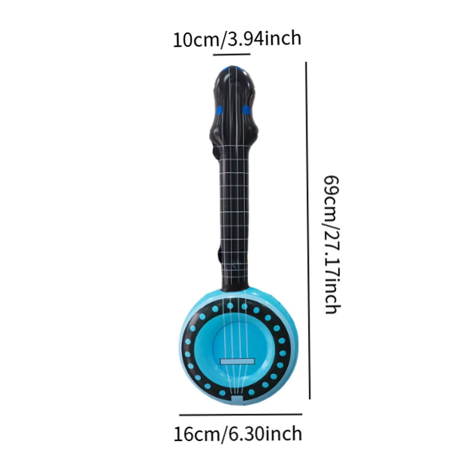 Inflatable Guitar Rock Star Creative Party Accessory Inflatable Instrument Blow Banjo PVC for Birthday Beach Wedding Events